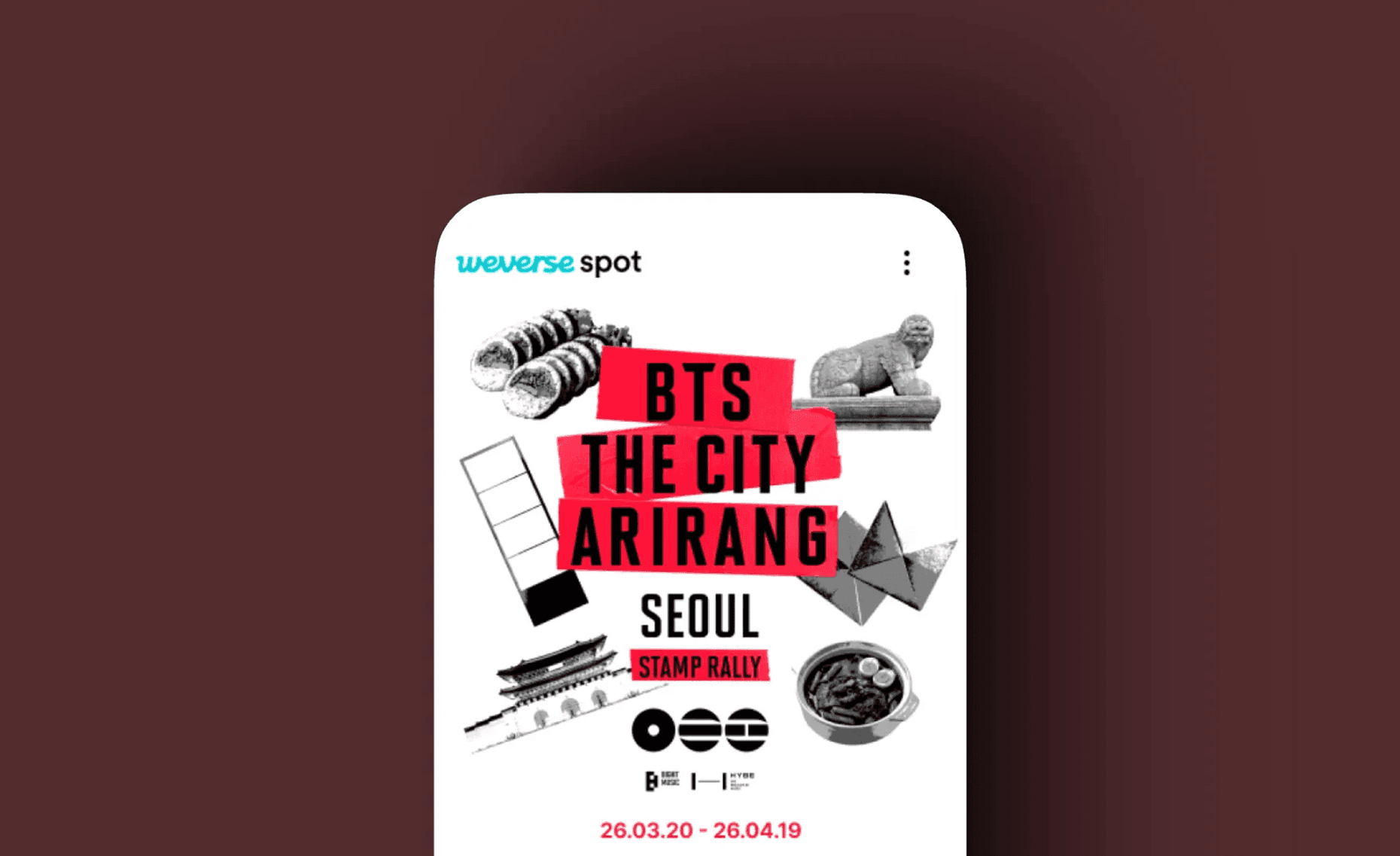 BTS THE CITY exhibition booth showcase